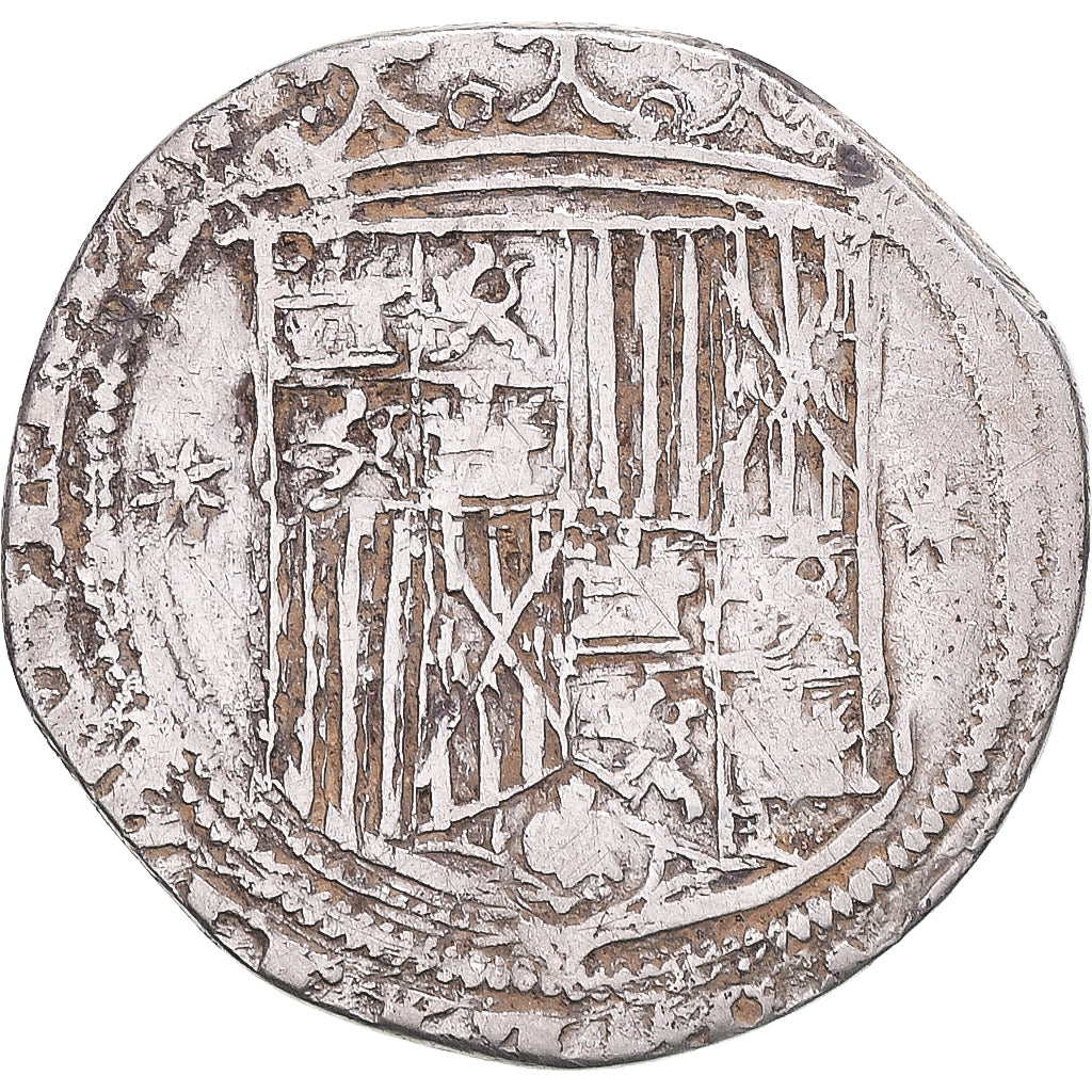 Coin, Spain, Ferdinand & Isabella, Real, Seville, VF(30-35), Silver