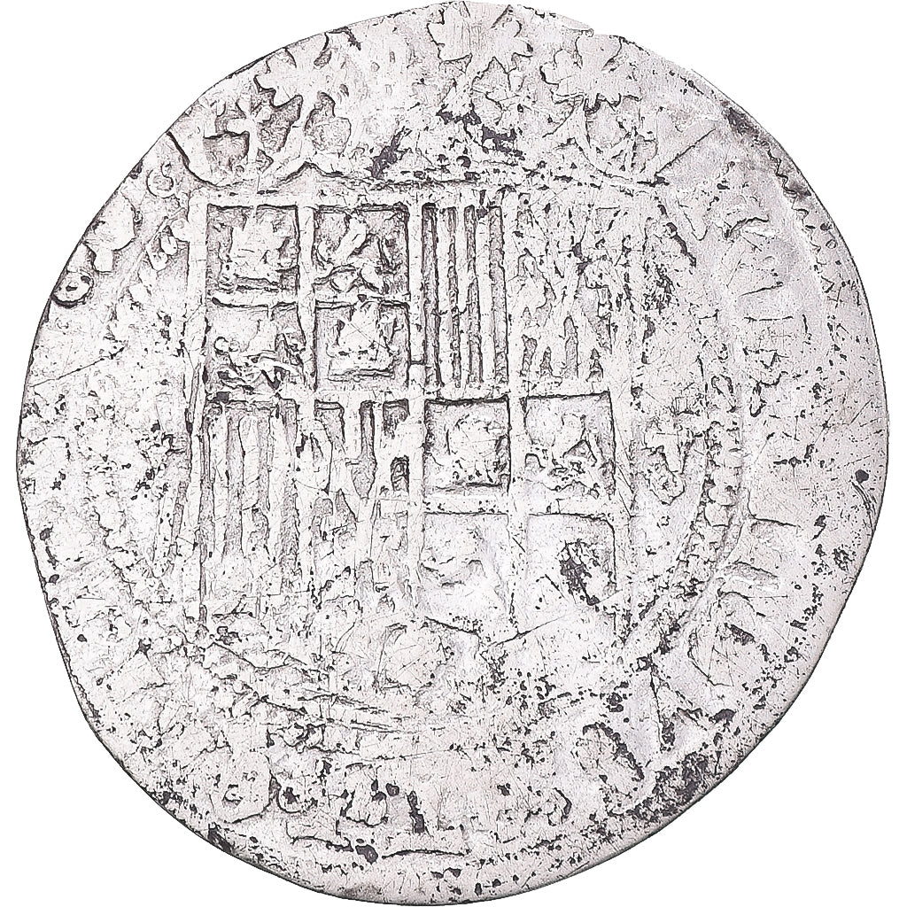 Coin, Spain, Ferdinand & Isabella, Real, Seville ?, VF(30-35), Silver