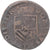 Moneda, Países Bajos españoles, Philip II, Liard, 1593, Maastricht, BC+, Cobre