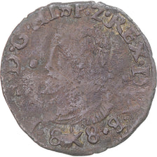 Coin, Spanish Netherlands, Philip II, Gigot, 1588, Maastricht, VF(20-25), Copper