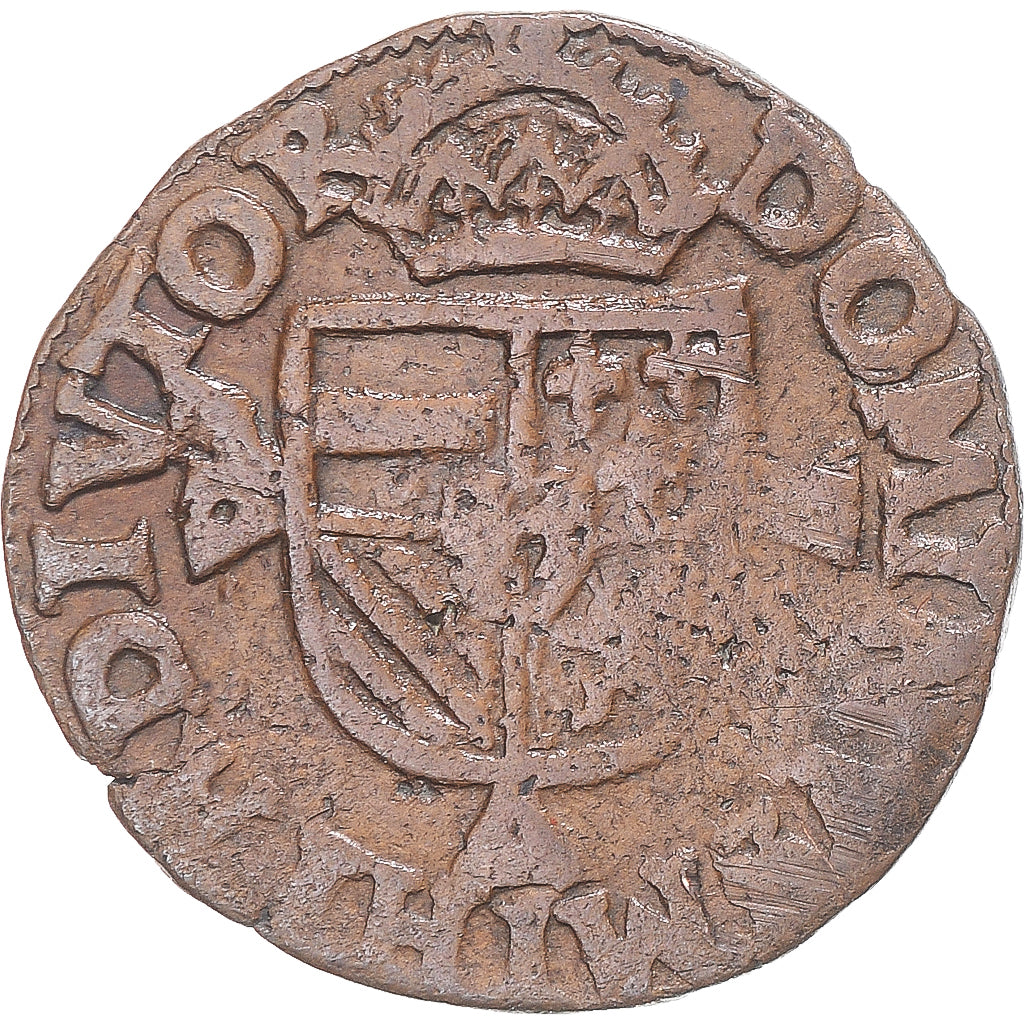 Coin, Spanish Netherlands, Philip II, Double Courte, Maastricht, VF(30-35)