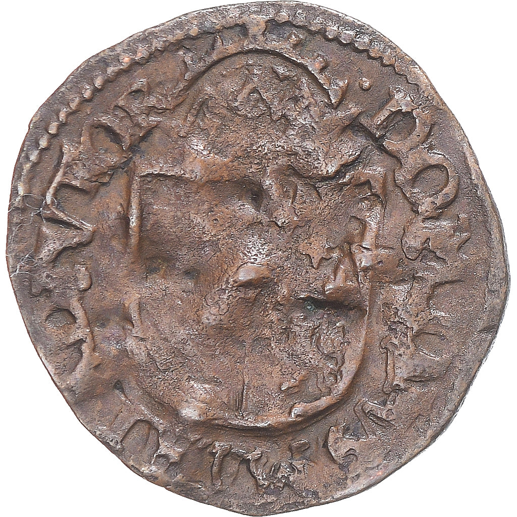 Coin, Spanish Netherlands, Philip II, Courte, Maastricht, F(12-15), Copper