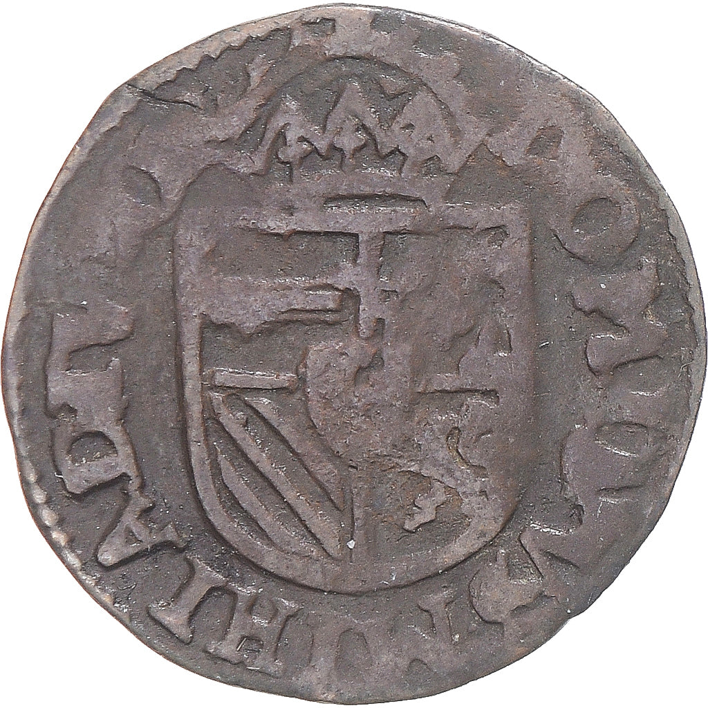 Coin, Spanish Netherlands, Philip II, Courte, Maastricht, VF(30-35), Copper