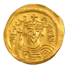 Phocas 602-610, Solidus, Constantinople, AU(55-58), Gold, 4.40
