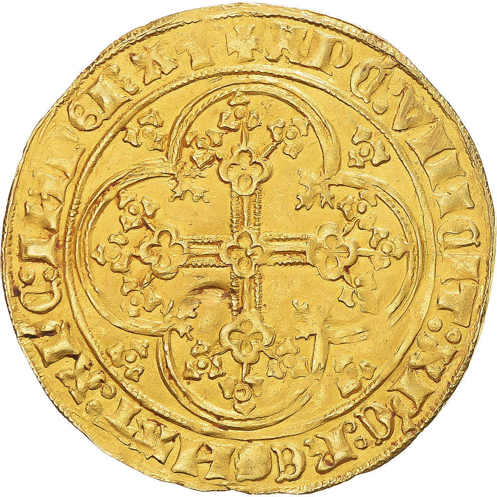 Coin, Netherlands, Comté de Hollande, Guillaume VI de Bavière, Chaise d'or