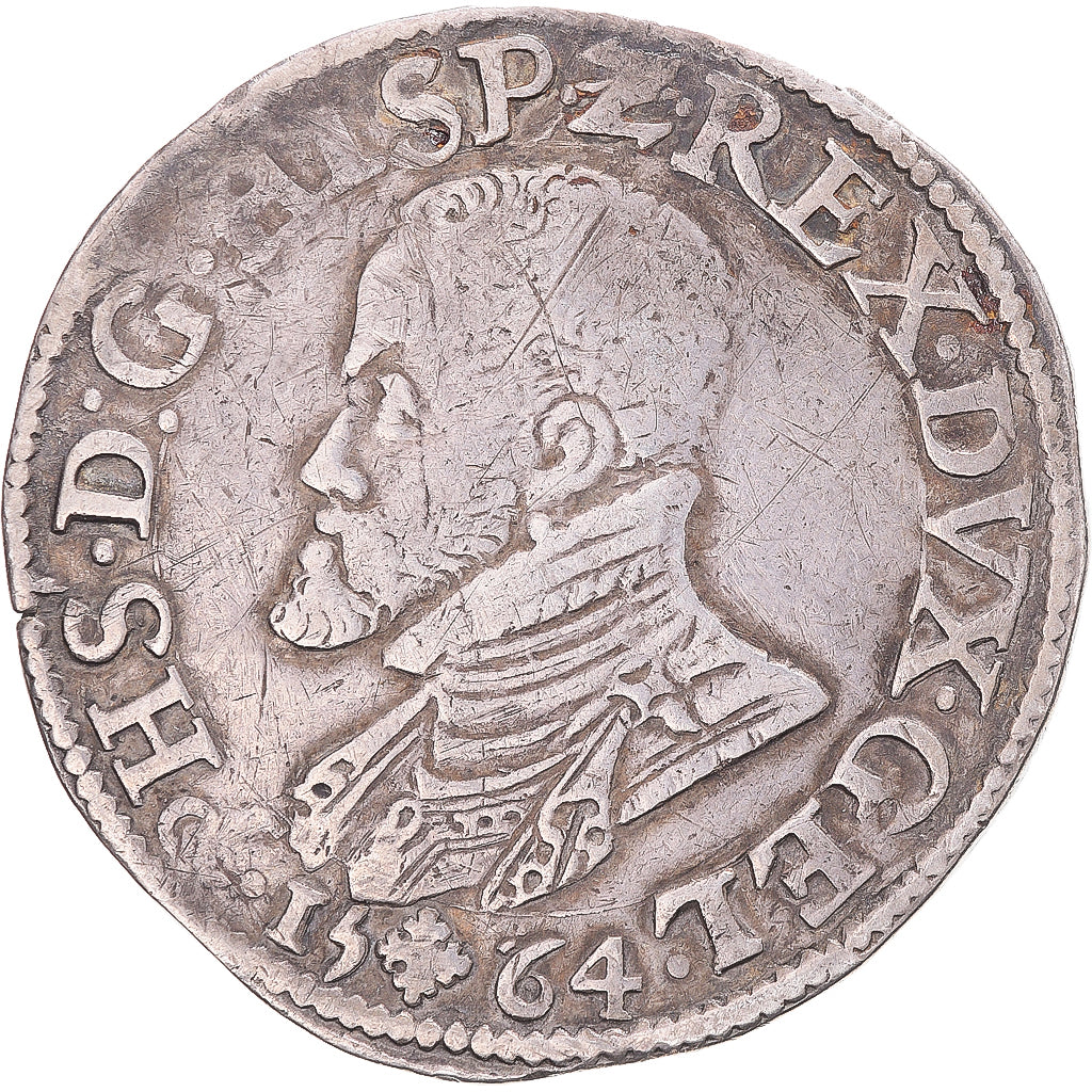 Coin, Spanish Netherlands, GELDERLAND, Philip II, Halve Philipsdaalder, 1564