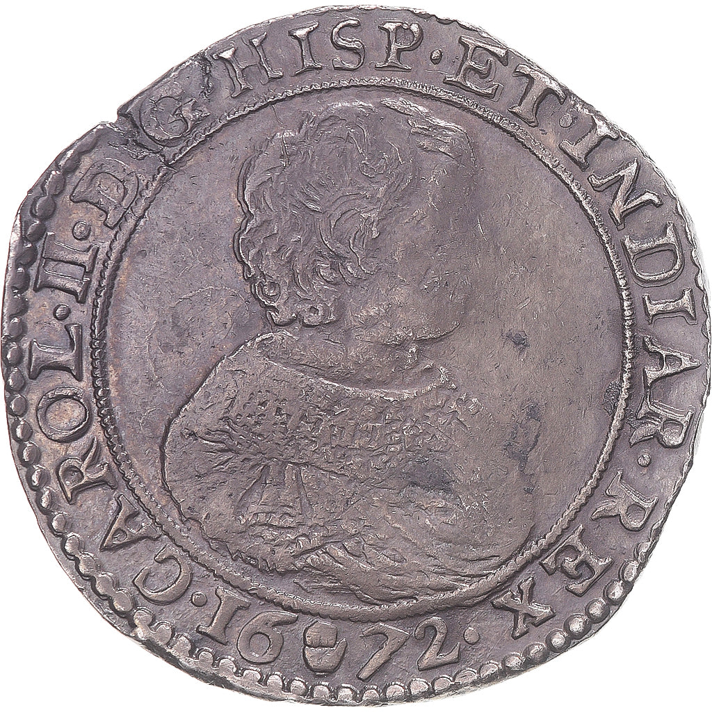 Coin, Spanish Netherlands, BRABANT, Charles II, Ducaton, 1672, Anvers