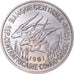 Munten, Staten van Equatoriaal Afrika, 50 Francs, 1961, Paris, ESSAI, FDC