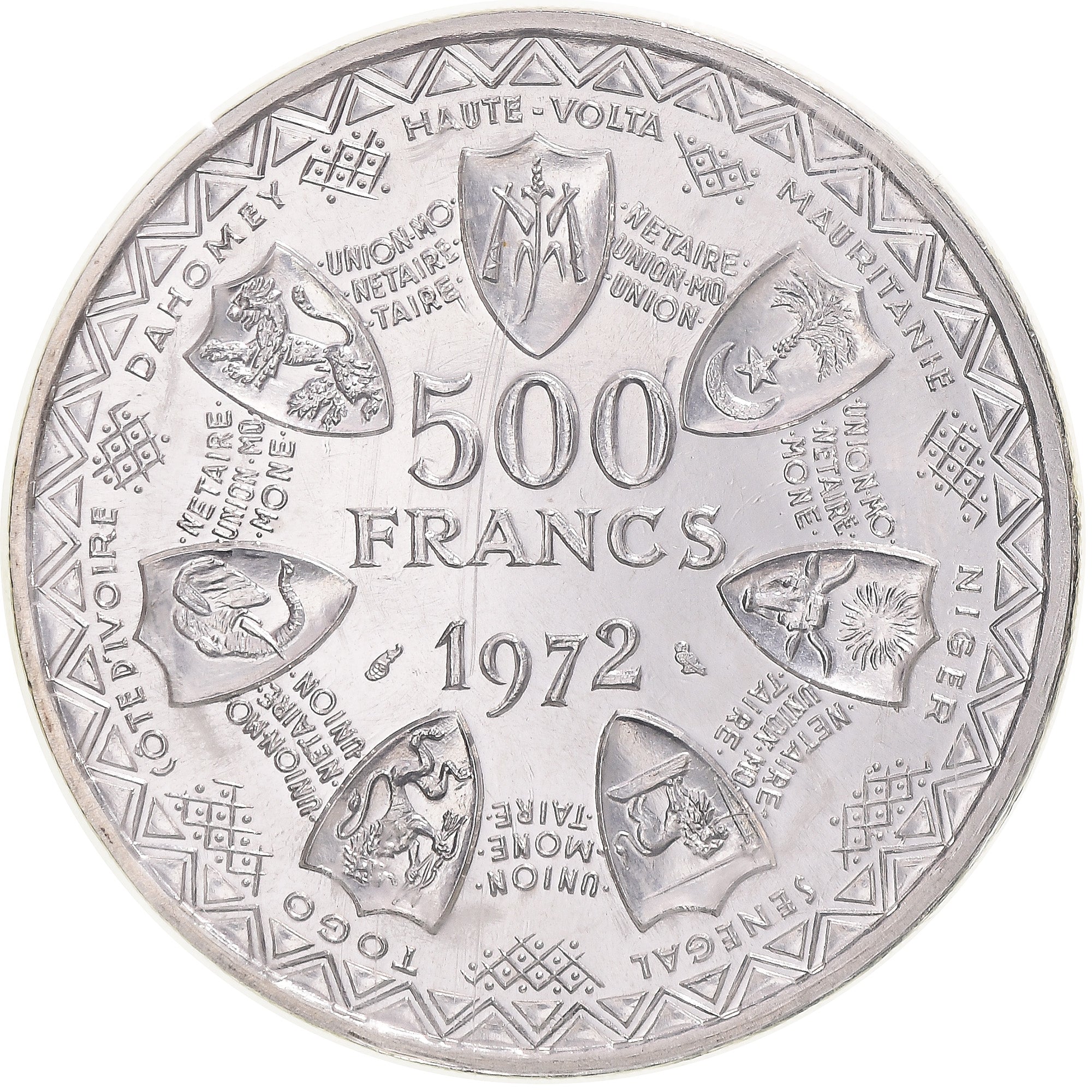 Monnaie, Communauté économique des États de l'Afrique de l'Ouest, 500 Francs