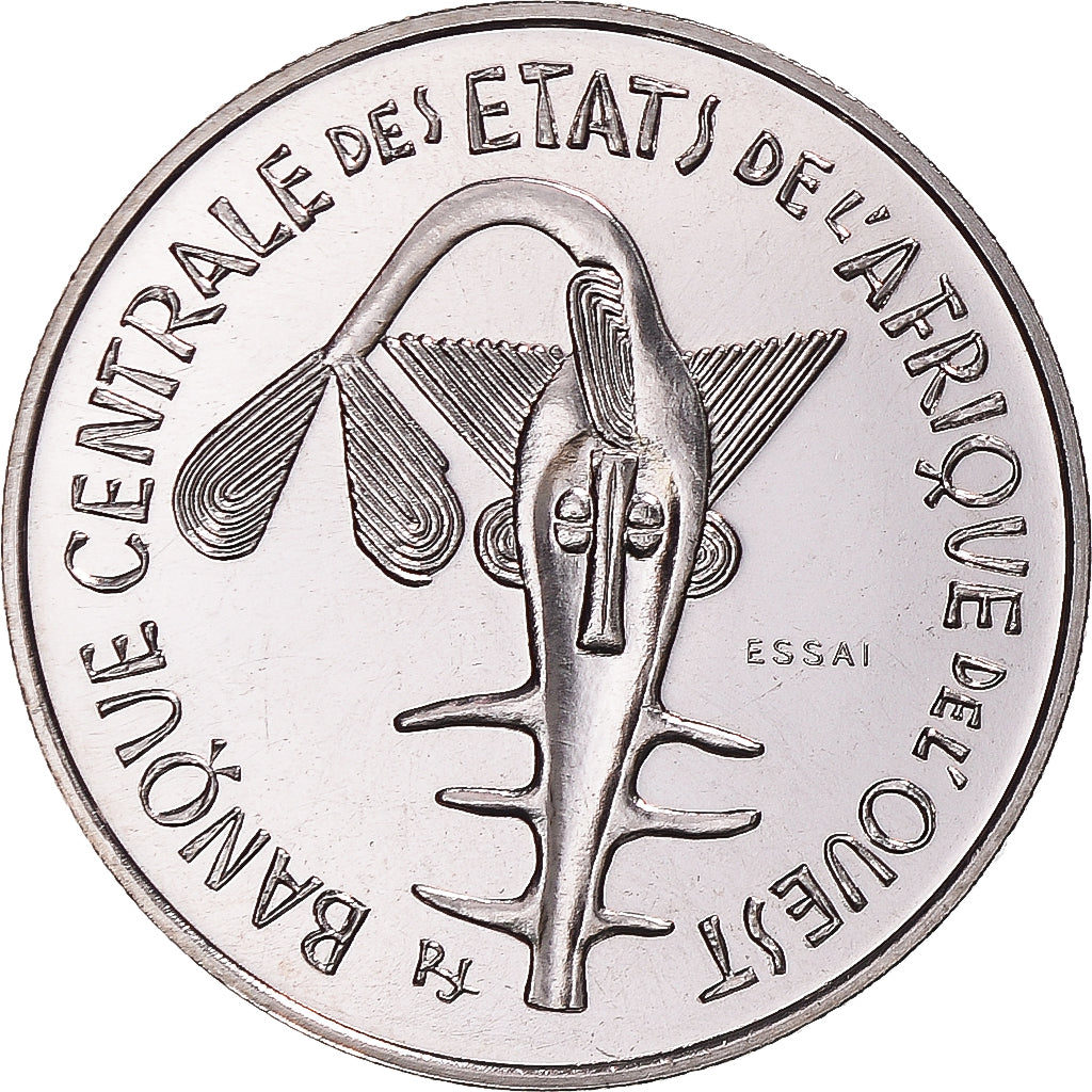 Moeda, Estados da África Ocidental, 100 Francs, 1967, Paris, ENSAIO, MS(65-70)