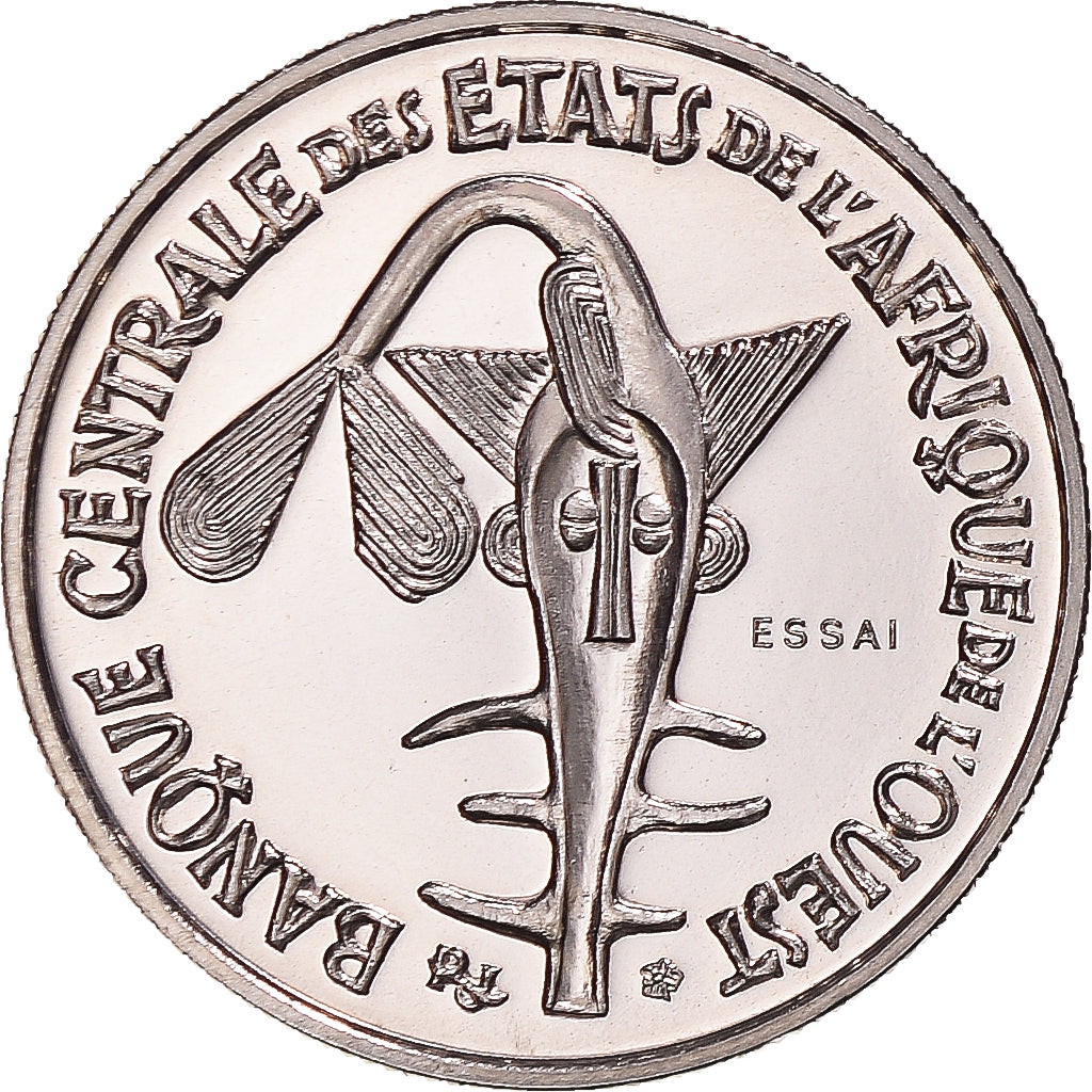 Coin, West African States, 50 Francs, 1972, Paris, ESSAI, MS(65-70)