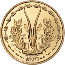 Coin, West African States, 25 Francs, 1970, Paris, ESSAI, MS(65-70)