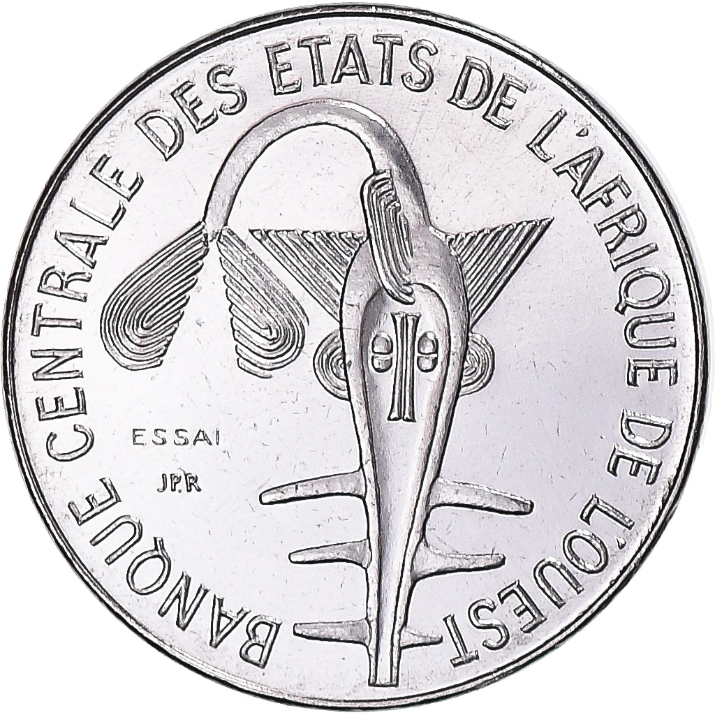 Coin, West African States, Franc, 1976, Paris, ESSAI, MS(65-70), Steel, KM:E8