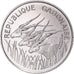 Moneta, Gabon, 100 Francs, 1971, Paris, PRÓBA, MS(65-70), Nikiel, KM:E3