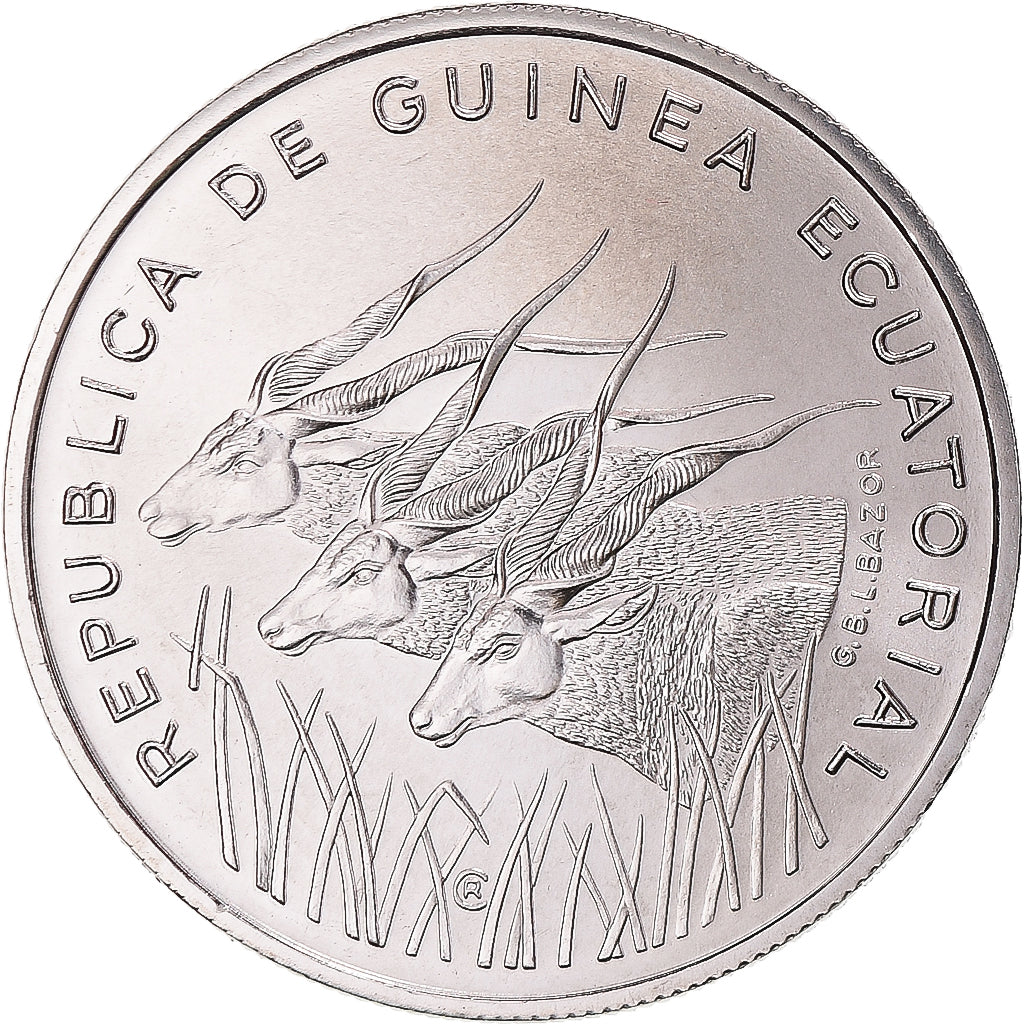 Moneta, Guinea equatoriale, 100 Francos, 1985, Paris, ESSAI, FDC, Nichel, KM:E31