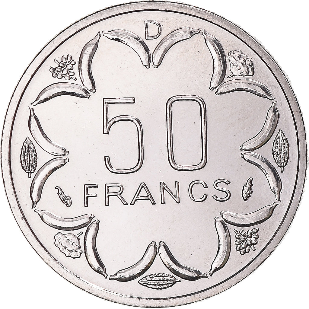 Monnaie, États de l'Afrique centrale, 50 Francs, 1976, Paris, ESSAI, FDC