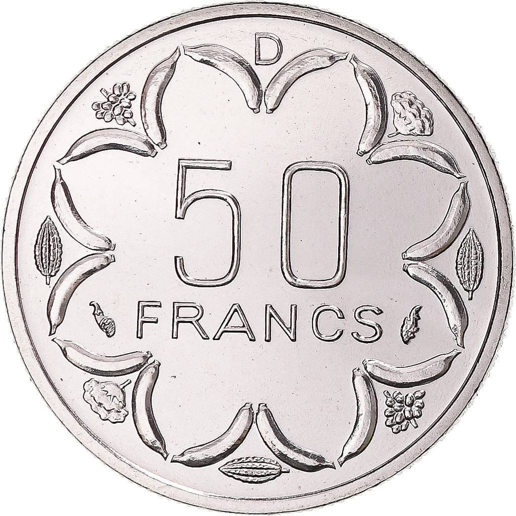 Monnaie, États de l'Afrique centrale, 50 Francs, 1976, Paris, ESSAI, FDC