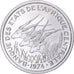 Coin, Central African States, Franc, 1974, Paris, ESSAI, MS(65-70), Aluminum