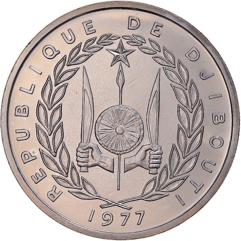 Coin, Djibouti, 100 Francs, 1977, Paris, ESSAI, MS(65-70), Copper-nickel, KM:E7