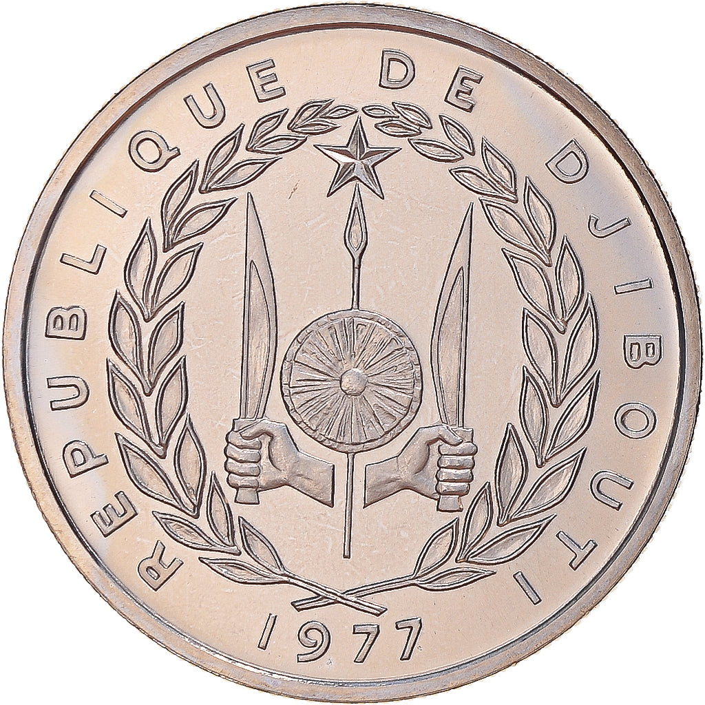 Monnaie, Djibouti, 50 Francs, 1977, Paris, ESSAI, FDC, Cupro-nickel, KM:E6