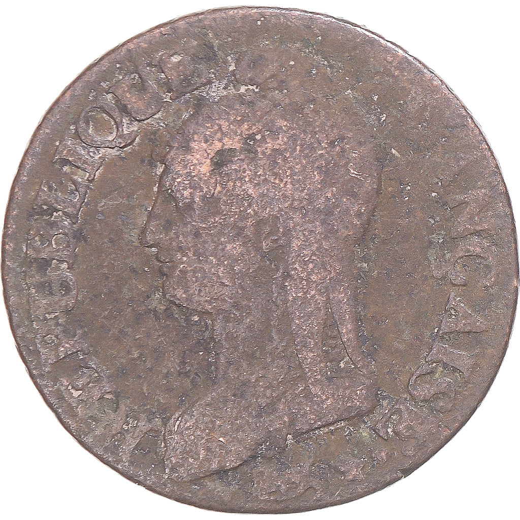 Moneda, Francia, Dupré, 5 Centimes, AN 8, Metz, BC+, Cobre, Gadoury:126a