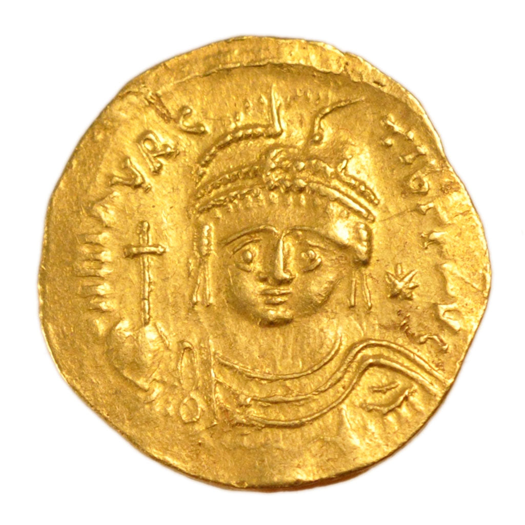Maurice Tiberius 582-602, Solidus, Constantinople, AU(55-58), Gold, 4.20