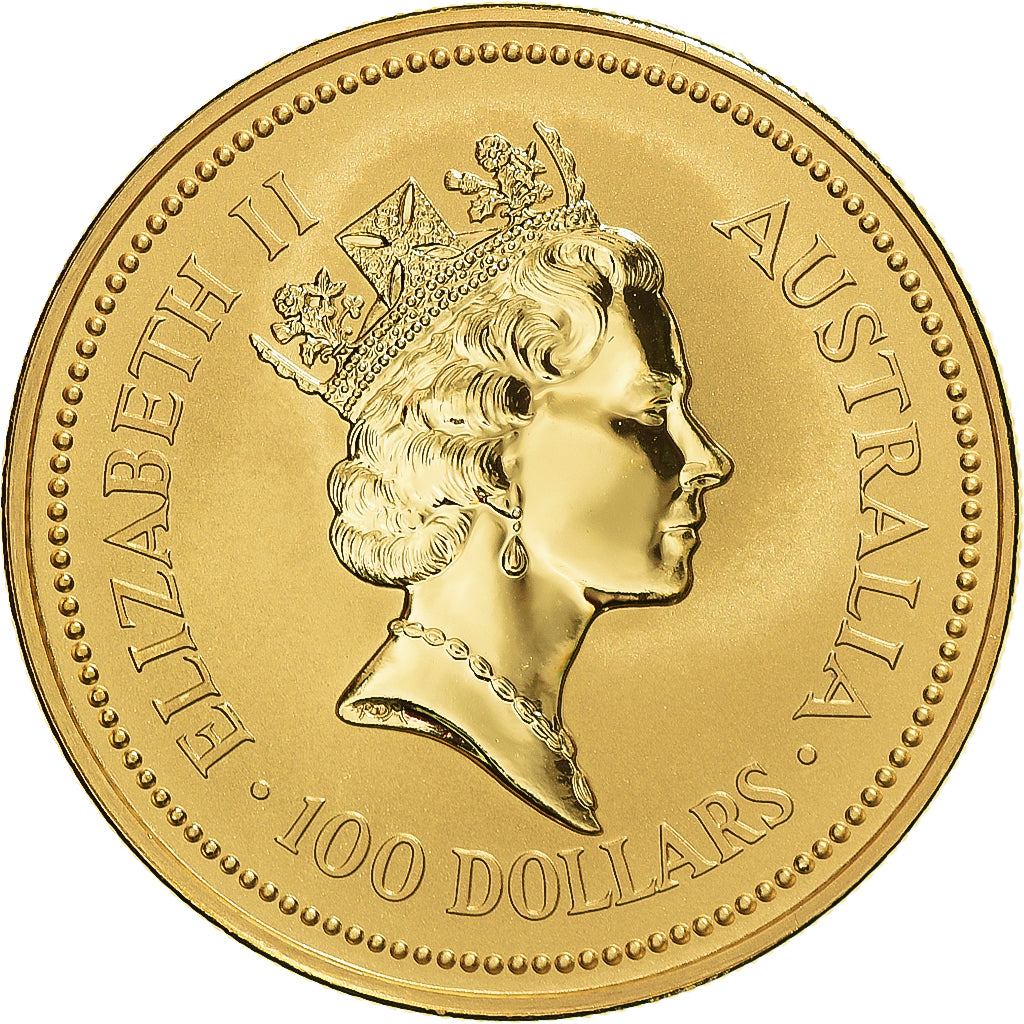 Coin, Australia, Elizabeth II, Australian Nugget, 100 Dollars, 1993, 1 Oz