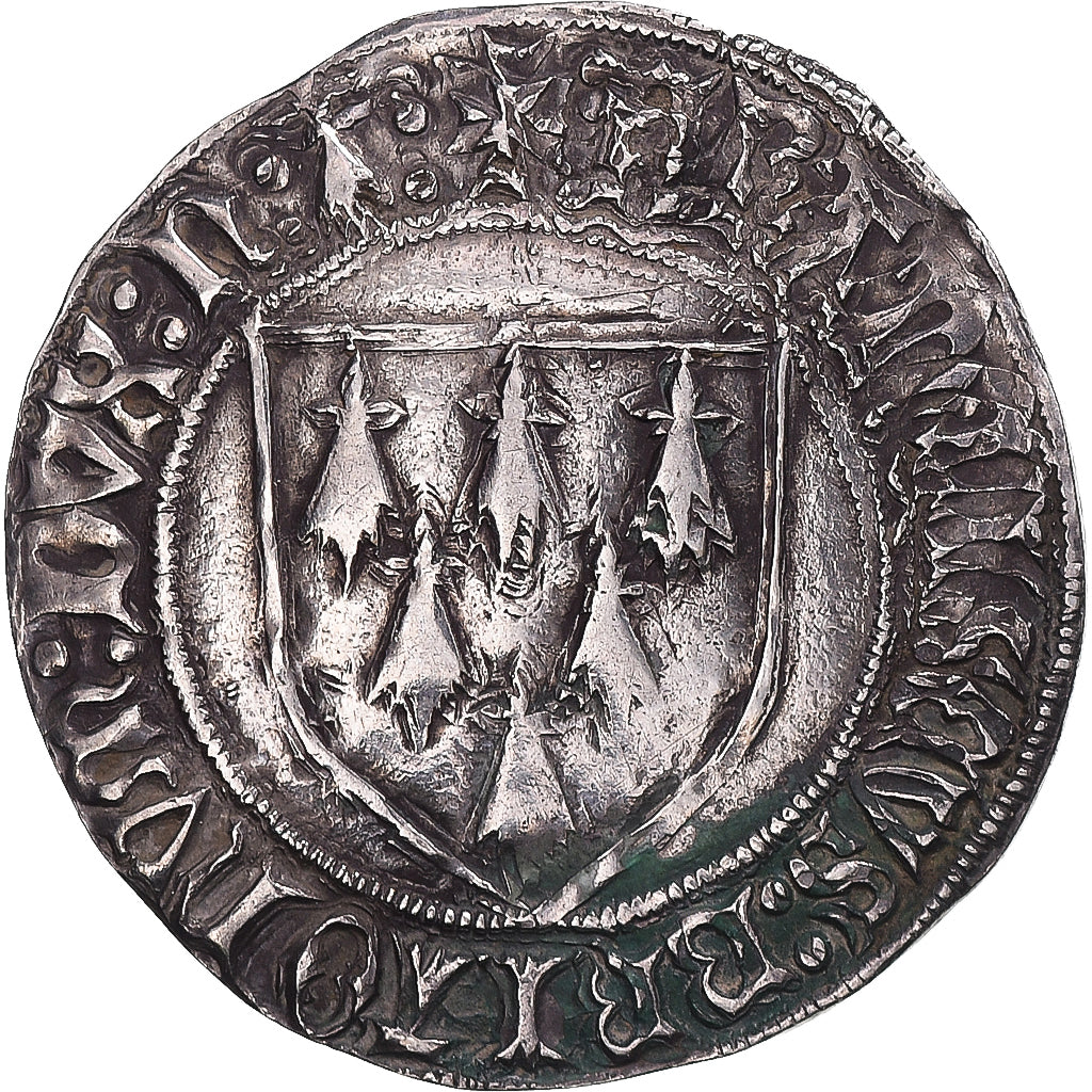 Coin, France, Bretagne, François II, Gros à l'écu, 1458-1488, Rennes