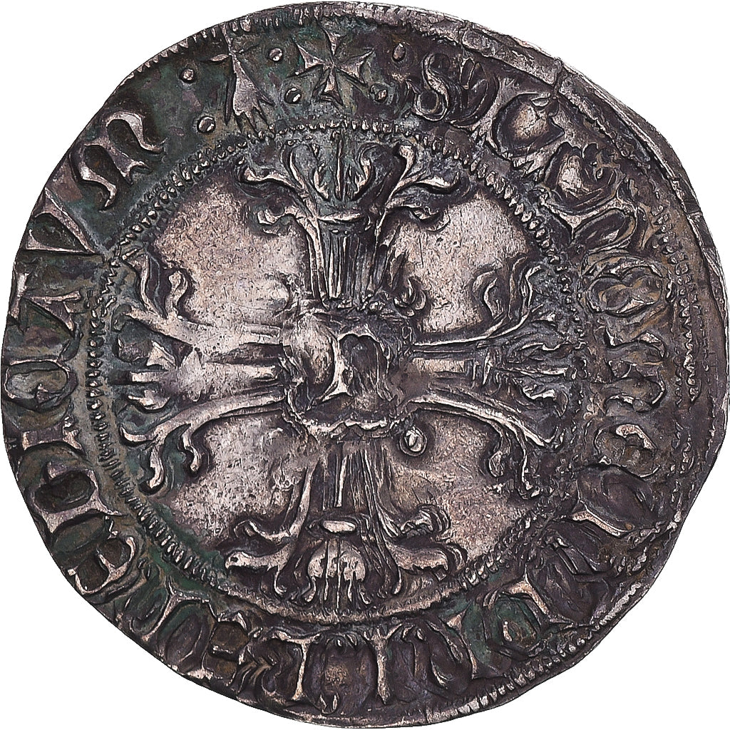 Coin, France, Bretagne, François II, Gros à l'écu, 1458-1488, Rennes