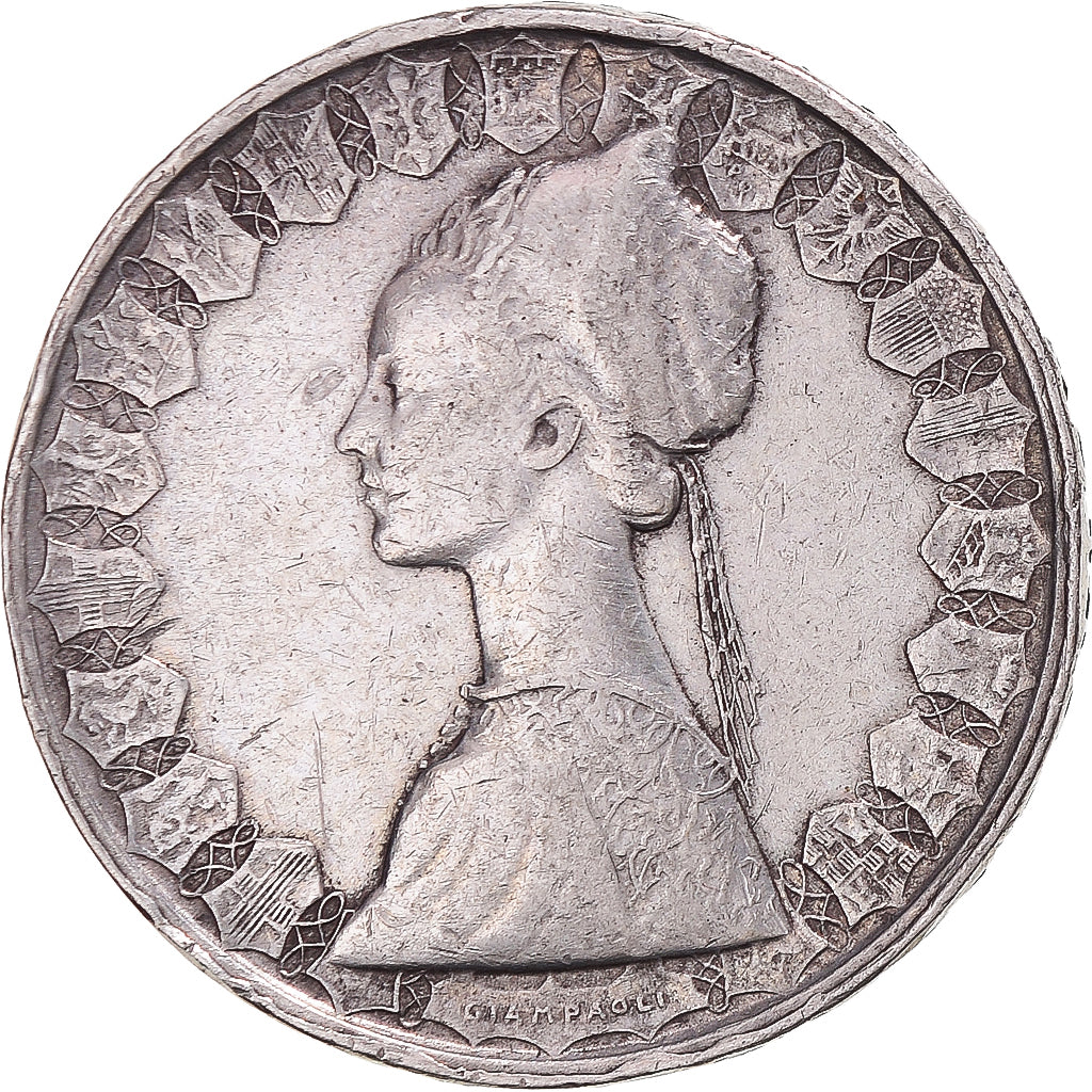 Coin, Italy, 500 Lire, 1960, Rome, EF(40-45), Silver, KM:98