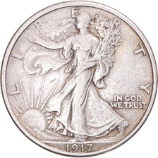 Monnaie, États-Unis, Walking Liberty Half Dollar, 1917, U.S. Mint