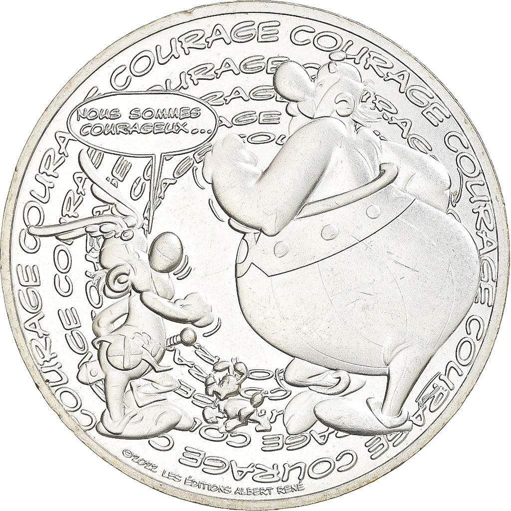 France, 10 Euro, Axtérix - courage, 2022, Monnaie de Paris, MS(63), Silver