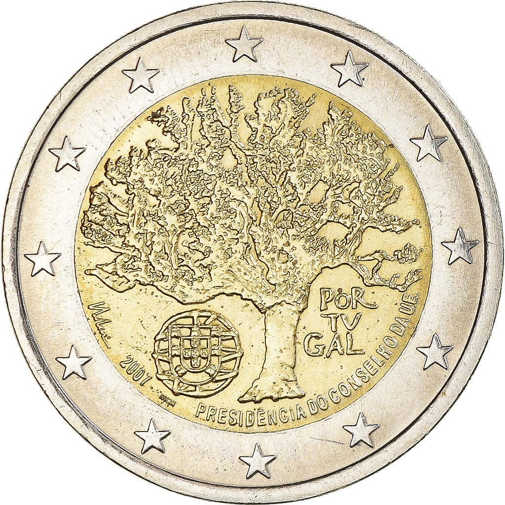 Portugal, 2 Euro, présidence de l'UE, 2007, Lisbon, UNC, Bi-Metallic, KM:772