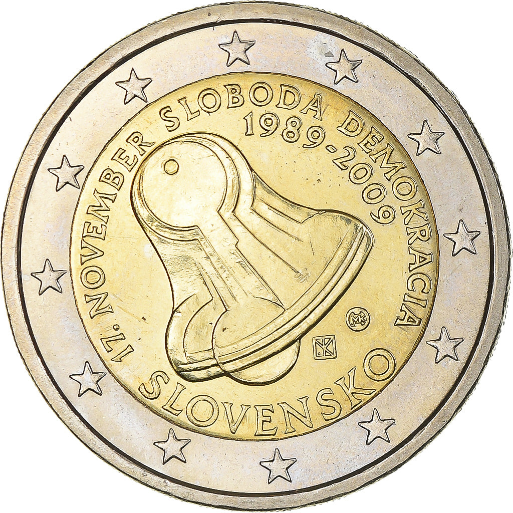 Slovakia, 2 Euro, Freedom, 2009, Kremnica, UNC, Bi-Metallic, KM:107