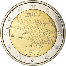 Finland, 2 Euro, 90th Anniversary of Independence, 2007, Vantaa, UNC
