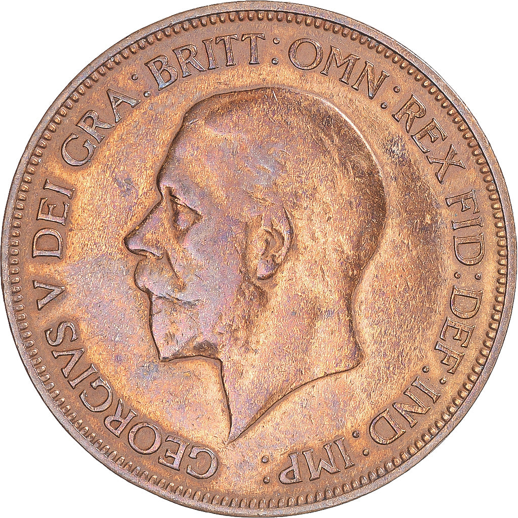 Moneta, Wielka Brytania, George V, Penny, 1936, VF(30-35), Miedź, KM:838