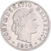 Coin, Switzerland, 20 Rappen, 1906, Bern, EF(40-45), Nickel, KM:29