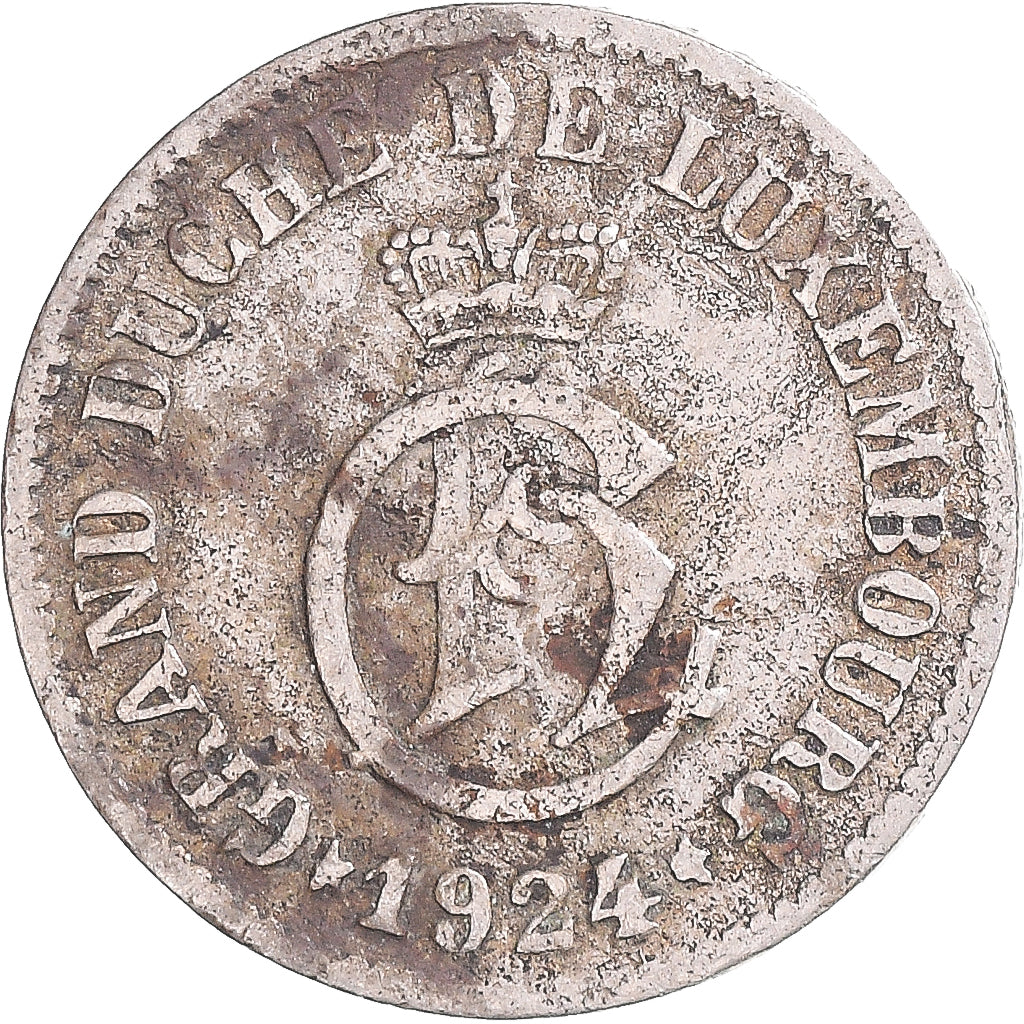 Coin, Luxembourg, Charlotte, 5 Centimes, 1924, VF(30-35), Copper-nickel, KM:33