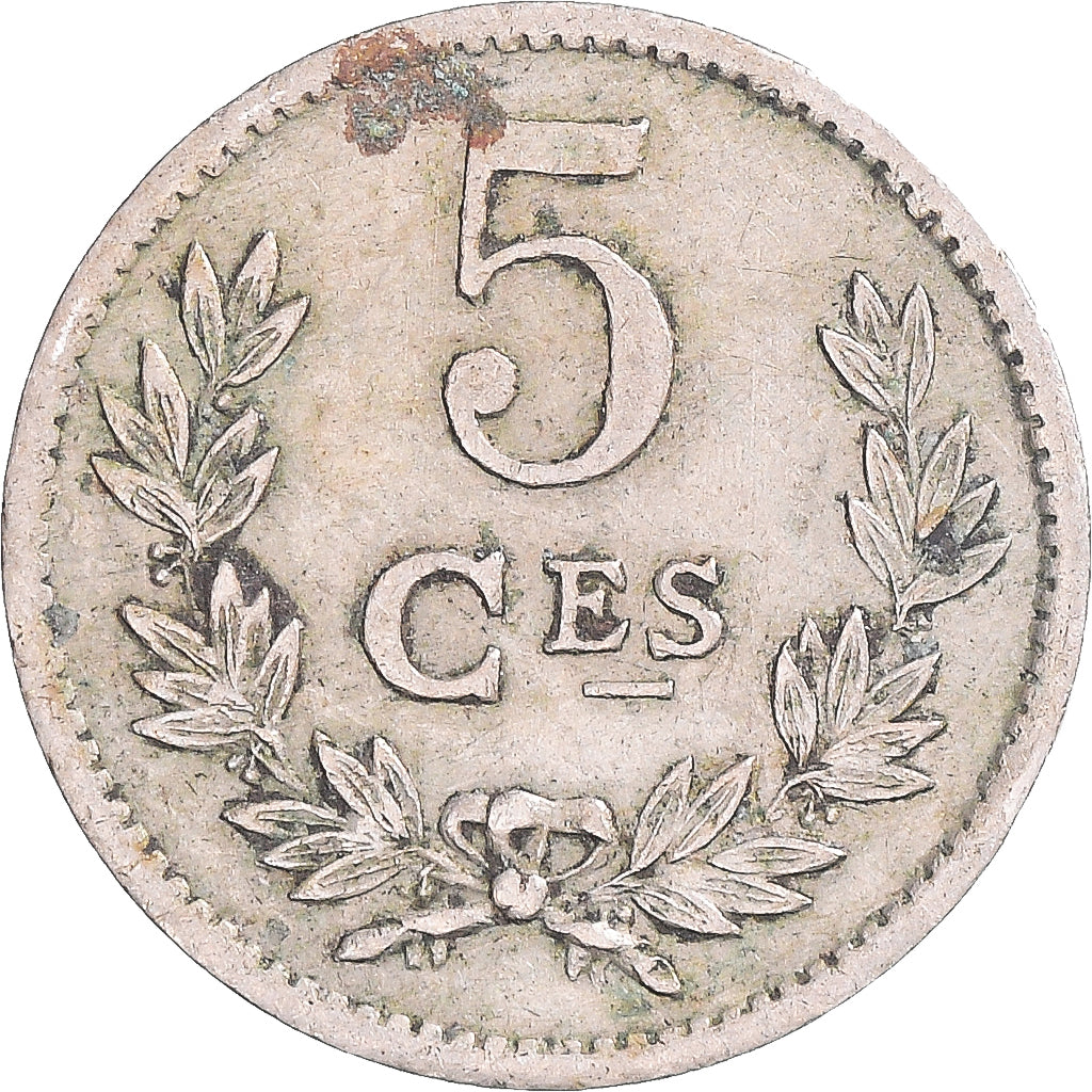 Coin, Luxembourg, Charlotte, 5 Centimes, 1924, VF(30-35), Copper-nickel, KM:33