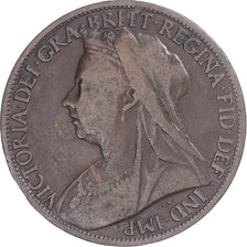 Coin, Great Britain, Victoria, Penny, 1901, VF(30-35), Copper, KM:790