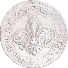 Coin, France, 12 Kreuzer, 1615-1623, Strasbourg, Holed, EF(40-45), Silver