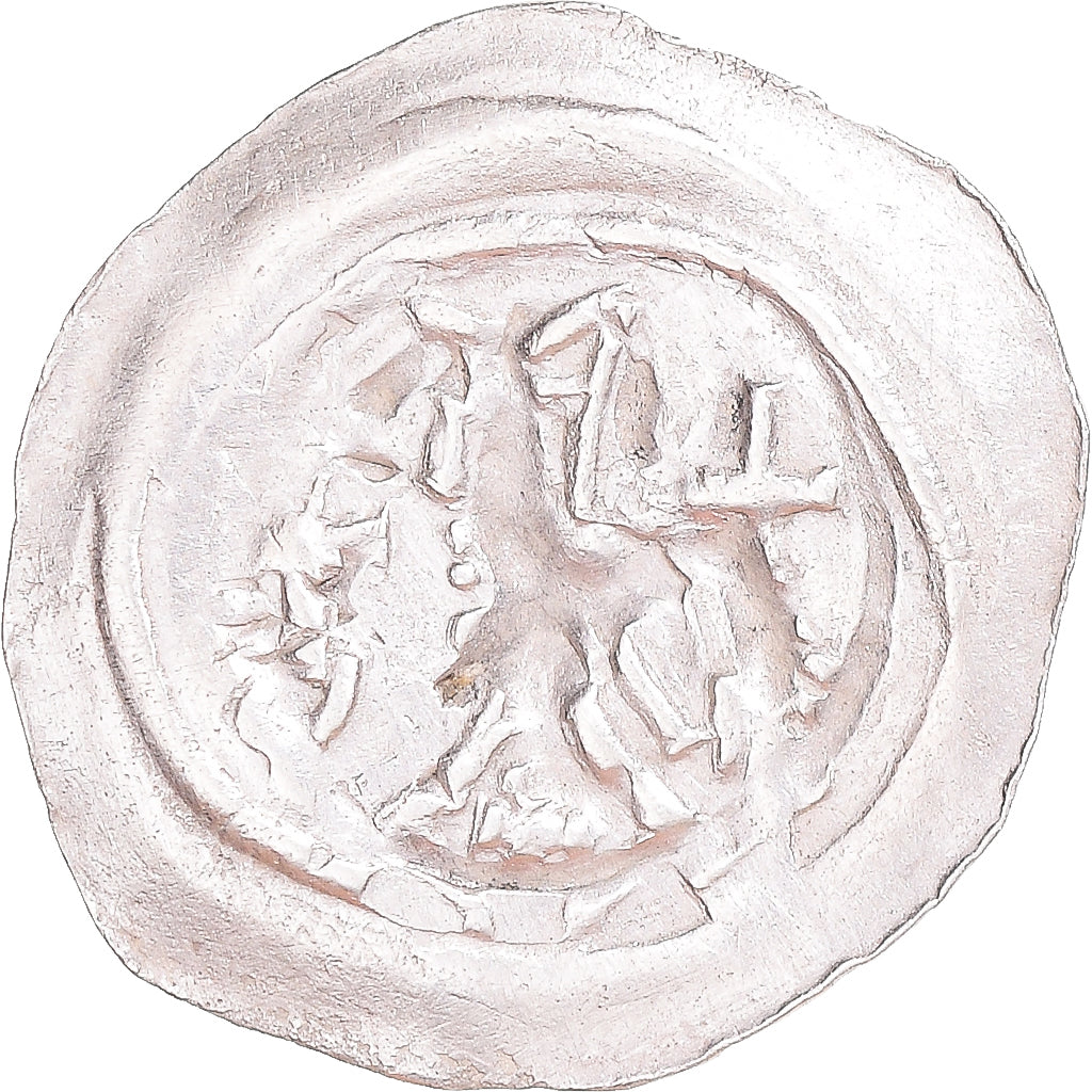 Coin, Évêché de Strasbourg, Conrad de Lichtenberg, Denier, silver