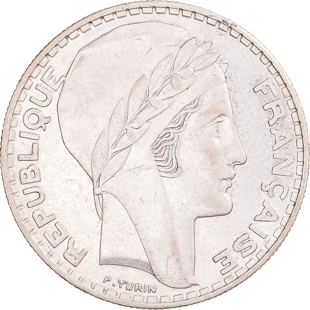 Coin, France, Turin, 20 Francs, 1937, Paris, AU(50-53), Silver, KM:879