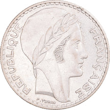 Coin, France, Turin, 20 Francs, 1937, Paris, AU(50-53), Silver, KM:879