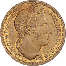 Coin, Belgium, Leopold I, 20 Francs, 1835, Restrike, AU(55-58), Bronze