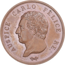 Italy, Medal, Carlo Felice, 1828, Savoia, MS(60-62), Bronze