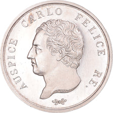 Italy, Medal, Carlo Felice, 1828, Savoia, AU(55-58), Silver