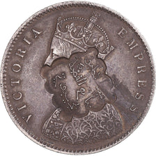 Coin, Djibouti, Victoria, 1/2 Rupee, after 1885, Countermark, AU(50-53), Silver