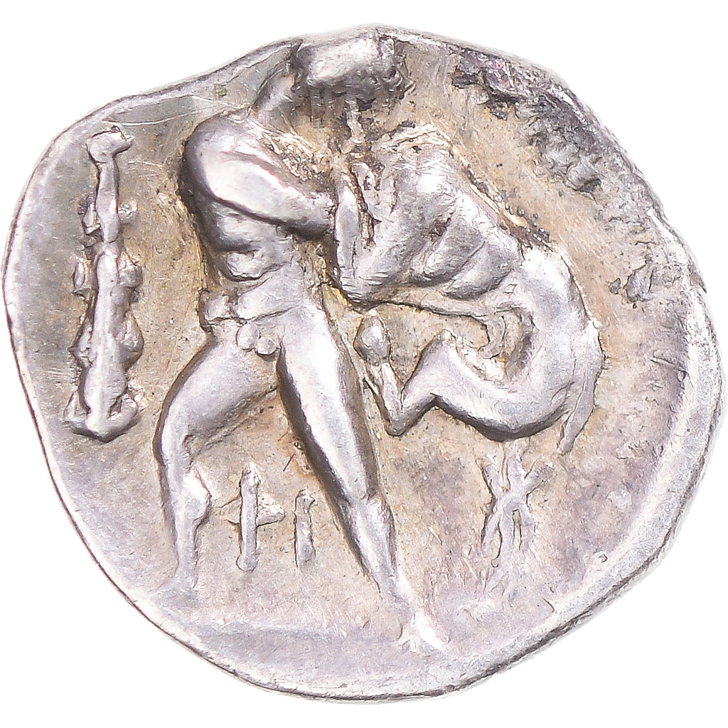 Moneda, Calabria, Diobol, ca. 325-280 BC, Tarentum, MBC+, Plata