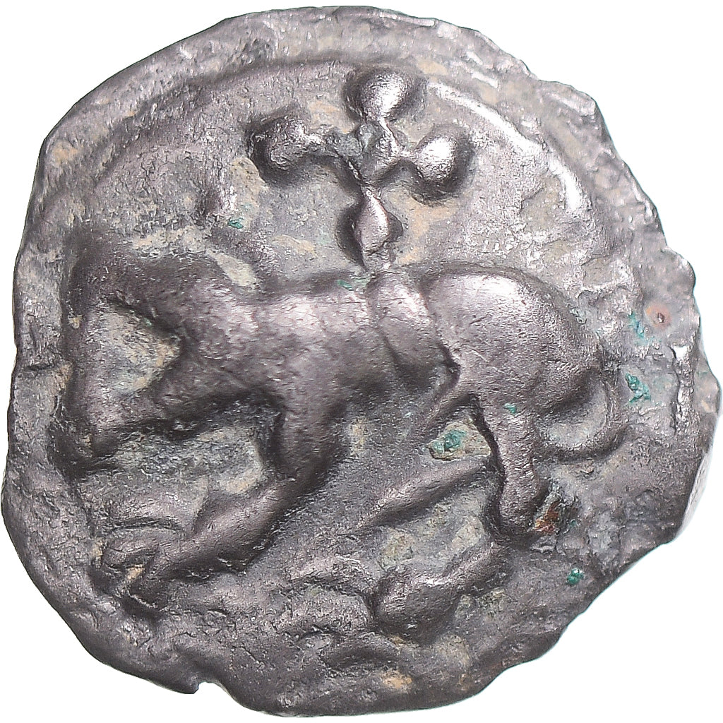 Moneta, Carnutes, Potin au loup, 1st century BC, Chartres, AU(50-53), Potin